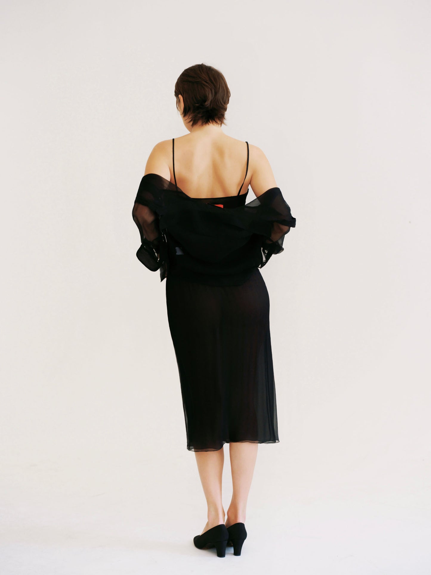 Vera Slip Skirt in Black