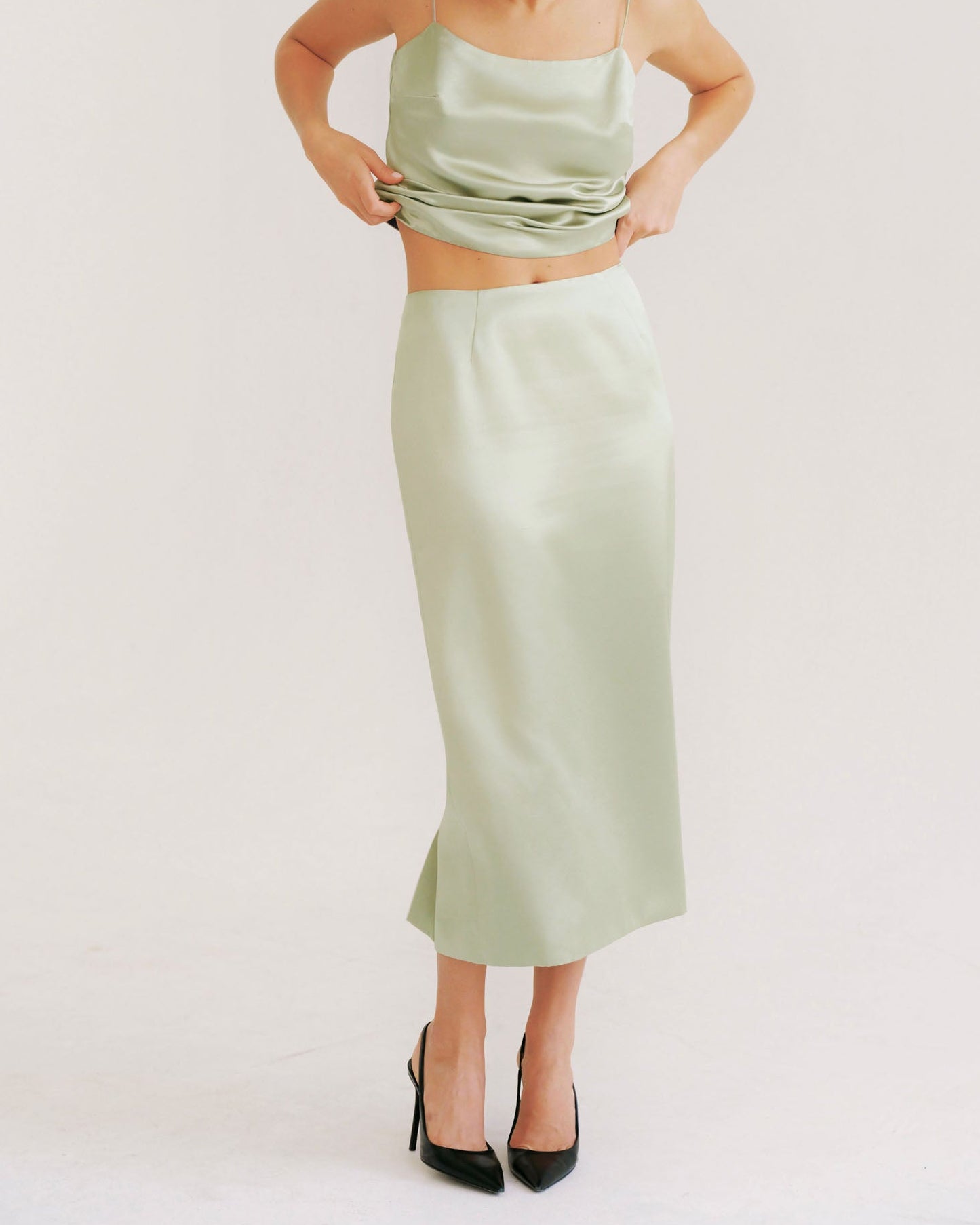 Sasha Skirt in Eucalyptus