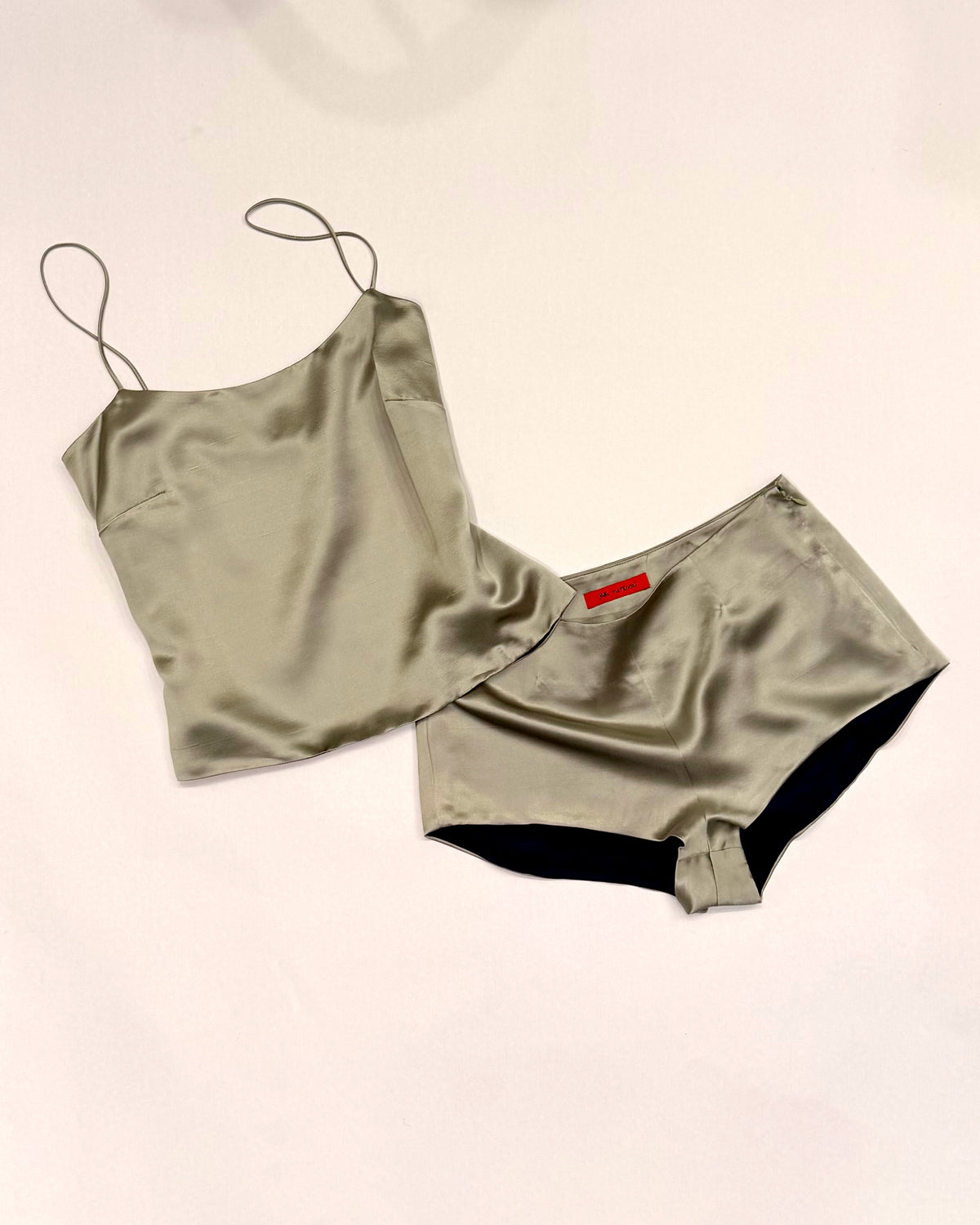 Alexandra Short in Eucalyptus Shantung