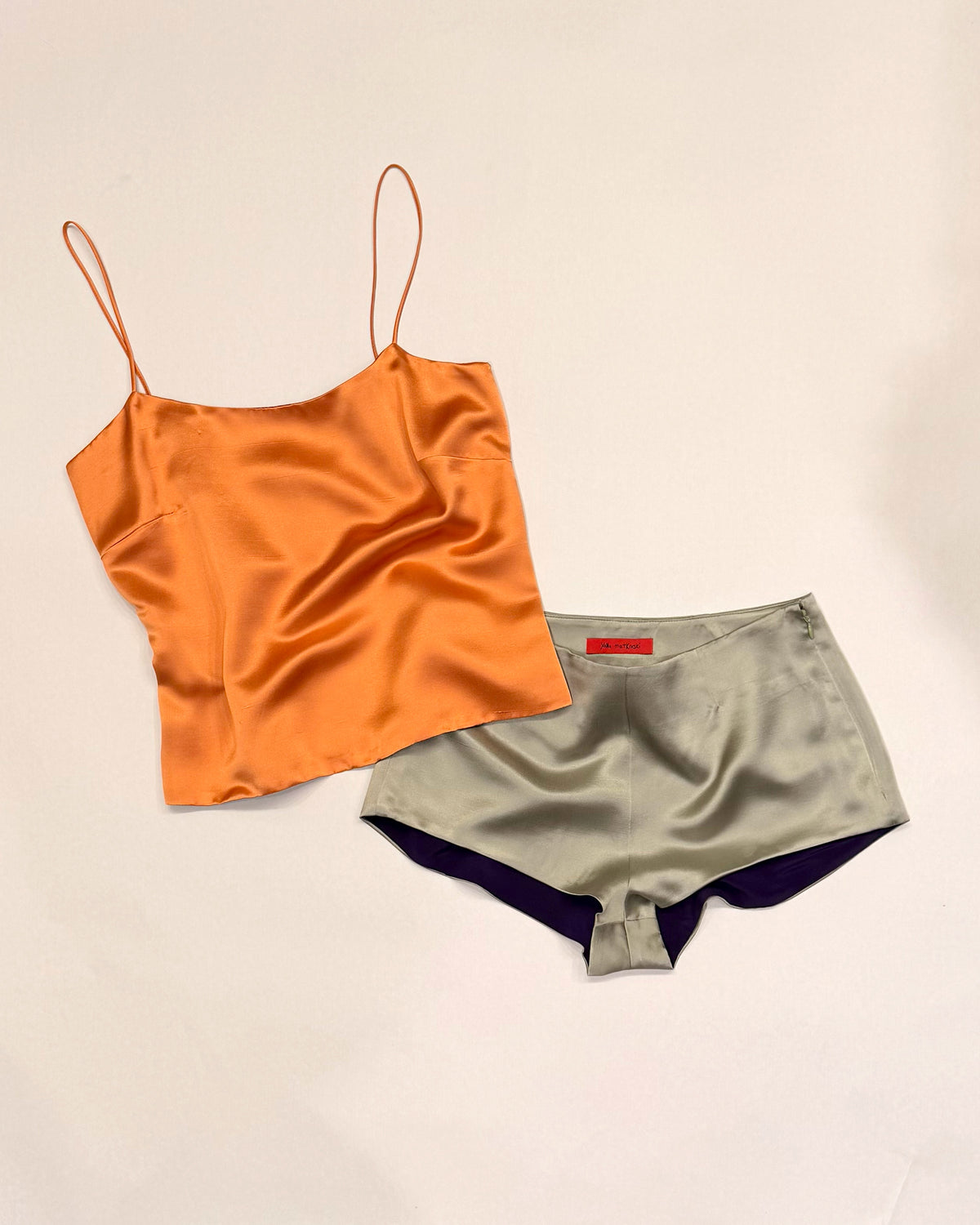 Camille Top in Copper Shantung