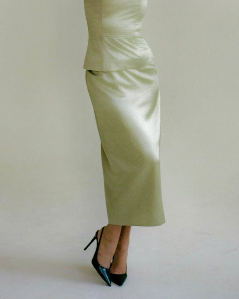 Sasha Skirt in Eucalyptus