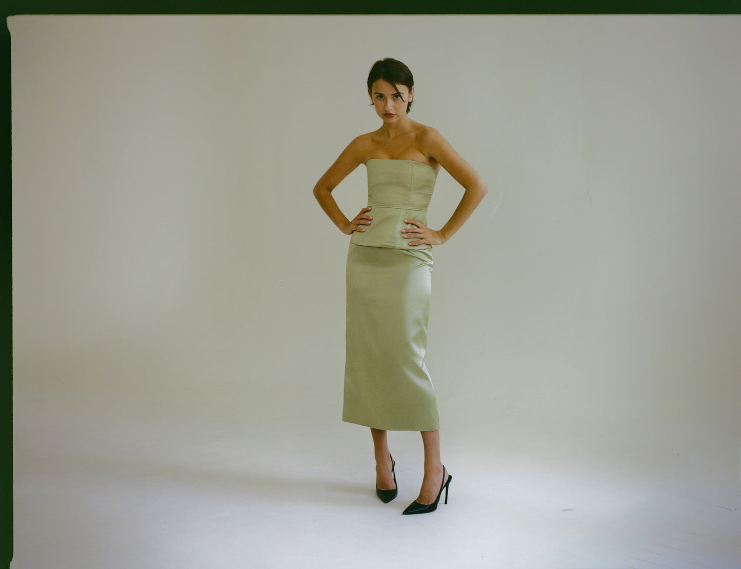 Sabine Corset in Eucalyptus