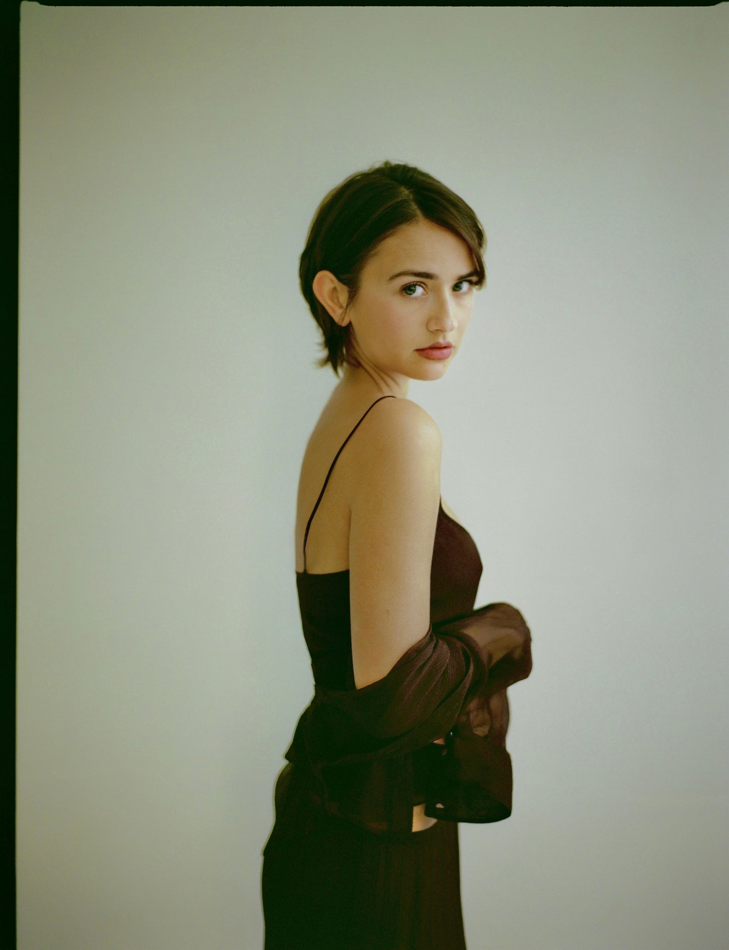 Gigi Camisole Top in Plum Brown
