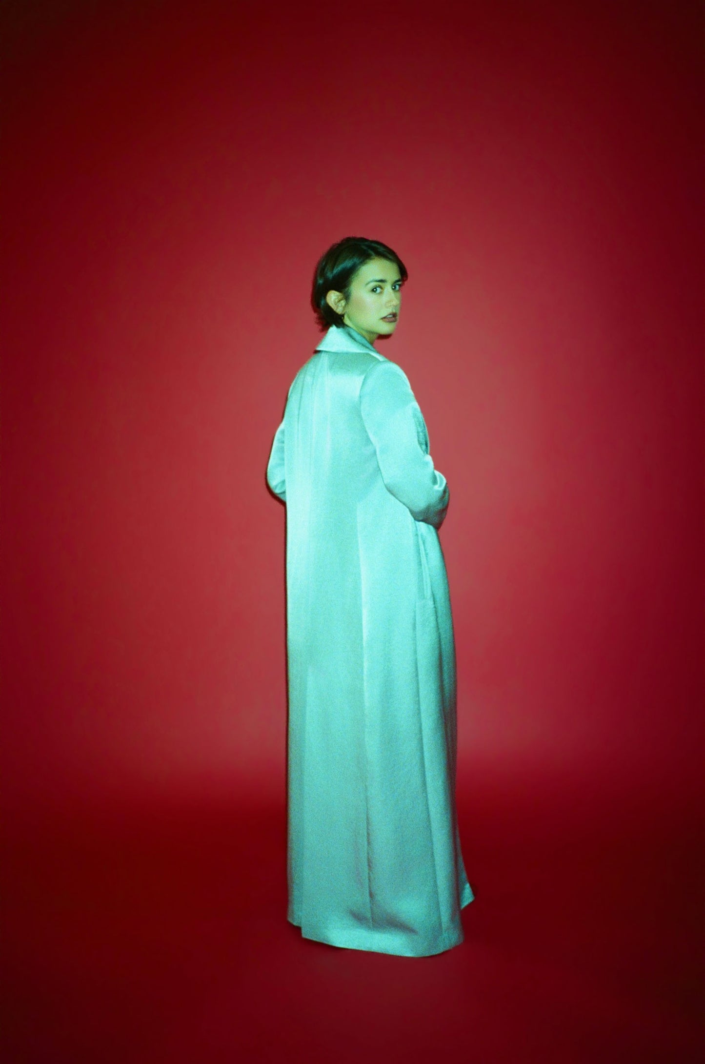 Opera Coat in Powder Blue