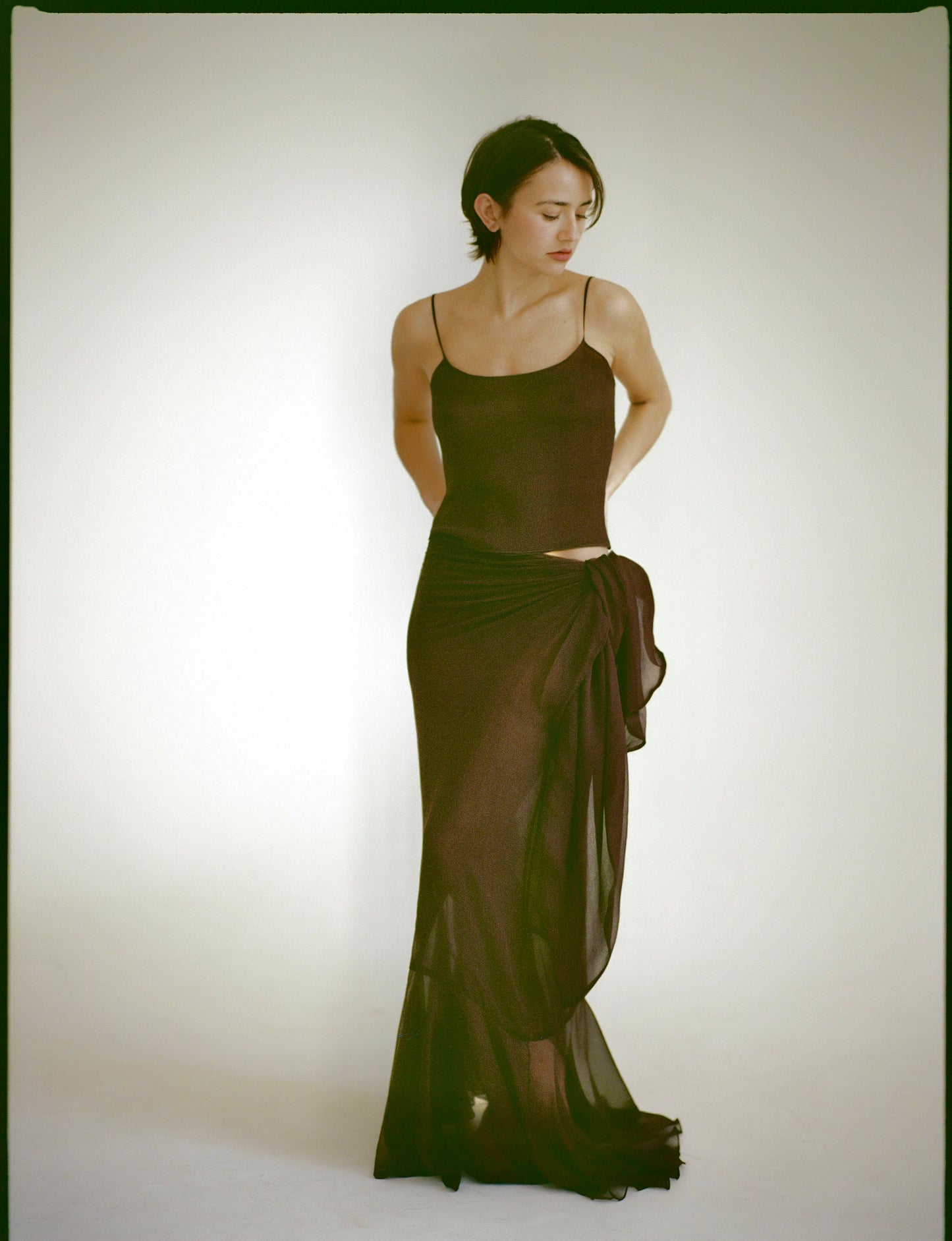 Gigi Camisole Top in Plum Brown